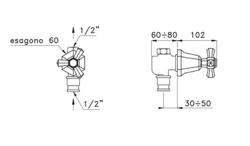 ECCELSA 0/156 - Bathtub tap / shower tap by RUBINETTERIE STELLA - view 3